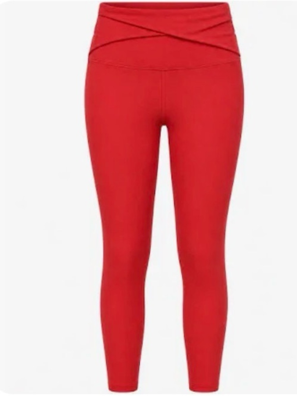 OFFLINE By Aerie Crossover Waist Red Leggings